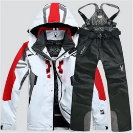 Skiing Suits Winter Outdoor Thermal Jacket and Trousers Waterproof Windproof Parka Men's Snowboarding 220920