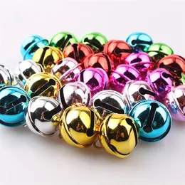 Noel Süslemeleri 100 PCS 22mm Güzel Şeker Ziller Bakır Gevşek Metal Boncuklar Jingle Bells Noel Dekorasyon Sergileri Diy El Sanatları Çan 220921