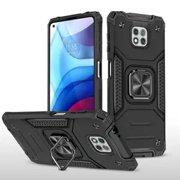 Telefonfodral för Redmi 8A Note 9 8 10 K30 F2 Pro 9 Prime X3 10T 11 Ring Kickstand Metal Bracket 4 Corners Full Protection Cover