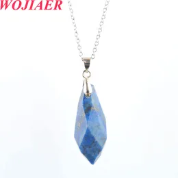 Wykwintne wieloaspektowe naturalne kamienne naszyjniki Kamienne Wisianty Opal Lapis Lazuli Pink Quartz Tiger Oko Chakra Reiki Biżuteria BO931