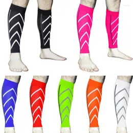 Men's Socks Compression Thin Calfskin Sports Night Running Nylon Fluorescent Leggings Basketball