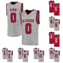 Maglia da basket Nik1 NCAA College NC State Wolfpack 0 DJ Funderburk 1 Dereon Seabron 10 Braxton Beverly 11 Markell Johnson Cucita personalizzata