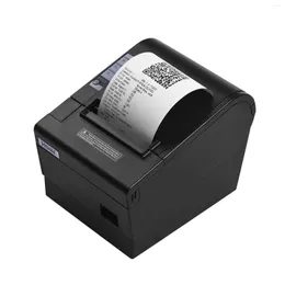 Skrivare 2022 80mm termisk kvittoskrivare med Auto Cutter USB Ethernet Interface Ticket Bill Printing Compatible ESC/ Print