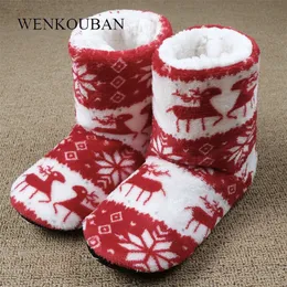 Slippers Winter Fur Slippers Women Warm House Slippers Plush Slides Christmas Cotton Indoor Home Shoes Floor Shoes Claquette Fourrure 220921