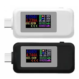 Tester USB-C bidirezionale di tipo C 1902C Tester da tavolo per test di corrente e tensione USB con schermo colorato