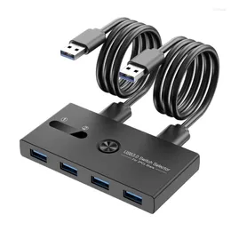 3.0 Switch Selector KVM Switcher Adapter 4 Ports USB Box Hub för PC