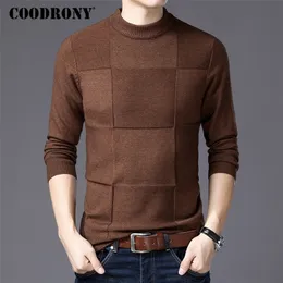 Camisolas masculinos Coodrony S Winter Christmas Sweater Pullover Cashmere Turtleneck