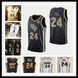 WSKT usa camisas de basquete universit￡rio de Knights personalizadas 24 Tacko outono 1 B. J. Taylor 2 Terrell Allen 15 Aubrey Dawkins 35 Collin Smith barato