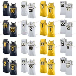 Nik1 costume 24 Baird 3 Zavier Simpson 32 Luke Wilson 44 Jaron Faulds Michigan Wolverines College Homens Mulheres Jersey Youth Jersey