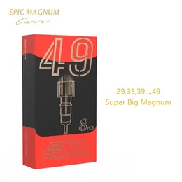 Tatuaż igły 8pcs Ez nabrzeże epickie okrągłe Magnum zakrzywione 49RM 45RM 41RM 39RM 35RM dla maszynowego Penu 220921