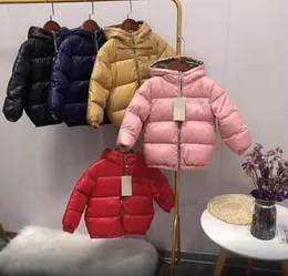Down Coat Tasarımcı Çocuk Ceket Bebek Erkek Kız Kızlar Giyim Sonbahar Kış Giyim Çocukları Kapşonlu Dış Giyim