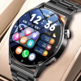 Наручные часы LIGE для Huawei Watch GT3 Pro AMOLED, умные мужские часы с индивидуальным циферблатом, ответ на звонок, спортивный фитнес-трекер, водонепроницаемые умные часы