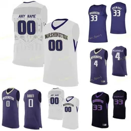 Nik1 NCAA College Washington Huskies Basketball Jersey 15 Noah Dickerson 20 fultz Quin Barnard 21 RaeQuan Battle 23 Bryan Johnson Custom Stitched