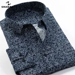 Camisas casuais masculinas Shan Bao Brand Homem Floral Print Spring Trend Casual LONCE LONGO LONGO 5XL 6XL 7XL 8XL 9XL 10XL 220920