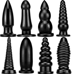 Articoli di bellezza Enorme dildo anale Fisting Butt Plug per le donne Black Gode sexyy Giocattoli Uomini Masturbatori gay Massaggio prostatico sexytoys