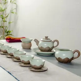 Tassen Untertassen 2022 Chinesische Keramik Handwerk Teetasse Einzelschicht Ru Ofen Teetasse Service Vintage Kleines Trinken Großhandel B011