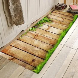 Carpets 3D Printed Non Slip Bathtub Mat Kitchen Rug Washable Hallway Mats Soft Microfiber Absorbent Doormat