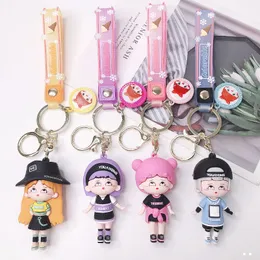 Fashion Doll Key chain Cartoon Keychain Pendant Little Girl Trendy Cool Bag Accessories Personalized Schoolbag Small Ornaments