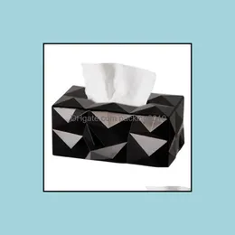 Tissue Boxes Napkins Modern Napkin Box Eco-Friendly Washable Detachable Anti-Dust Storage Drop Delivery 2021 Home Garde Packing2010 Dhe8J