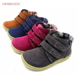 Boots COPODENIEVE The winter of the children shoes girl casual natural leather boots breathable boy 220921