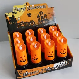 Abbigliamento per cani Halloween Candle Light LED stick Lamp Ornamenti Puntelli Happy Party Zucca Decorazione colorata 220921