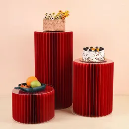 NAXILAI 40 cm Durchmesser Trauringe Halter runder Zylinder Sockel Display Sockel Säulen für DIY Urlaub Party Dekoration
