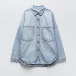 Kurtki damskie Kobiety Spring Autumn British Style Wear's Entro Old Korean Casual Loose Choread Shirt Fat