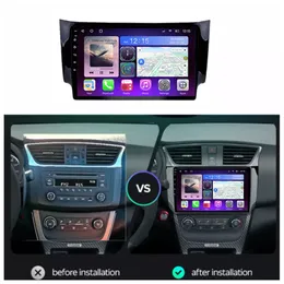 Android Car Video 9 Inch Radio Touch Screen Players GPS Navigation för Nissan Sylphy 2012-2015