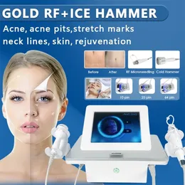 2 IN1 Microneedling RF Equipment Anti-Aging Rughe Rimozione dell'acne Ringiovanimento della pelle Rafforzamento della pelle Microneedle frazionario