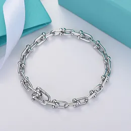 18K gold double u shape charm bracelet for women fashion luxury brand designer OL style bangle bracelets party wedding jewelry