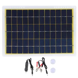 18V 10W Outdoor Solar Power Panel Board Photovoltaic Module Assembly for Travel Camping