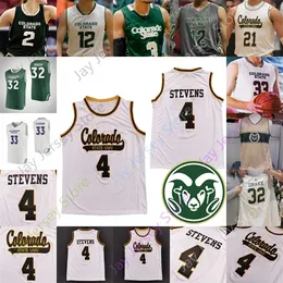 Maglia da basket Nik1 Custom Colorado State NCAA College Isaiah Stevens Nico Carvacho David Roddy Adam Thistlewood Kendle James Moore Rivera