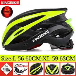 Cycling Helmets KINGBIKE NEW Bike Helmets Cycling Helmets with Back Warn Light MTB Road Bicycle Helmet casco ciclismo Ultra-light Breathable T220921