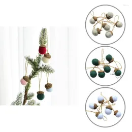 زينة عيد الميلاد 6pcs/حزمة الحلي المهرجان الإبداعية لافتة للنظر المصغرة الشجرة عيد الميلاد المعلقات الاصطناعية المعطف