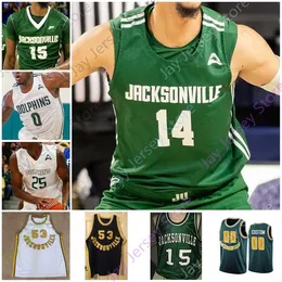 Nik1 Jacksonville Dolphins Basketballtrikot NCAA College Artis Gilmore Destin Barnes David Bell McCallum Aamahne Santos Kevin Norman Dee Brown