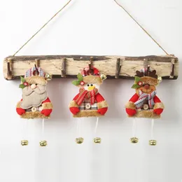 Decorazioni natalizie Ciondolo bambola di peluche con campanelli Ornamenti decorativi appesi Porta vacanze Albero Decorazioni per la casa Regali di Natale