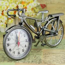 Zegarki kieszonkowe oglądać wystrój domu retro rower alarmowy budzik liczebny kształt twórczy stół fajny dzieła sztuki