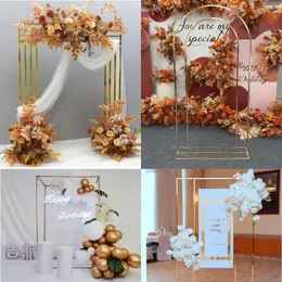 Party Decoration Luxury Romantic Metal Frame Bakgrund