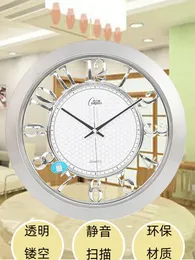 Wall Clocks 16 Inch Creative Clock Fashion Ultra Silent Hollow Quartz