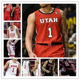 WSKT 2021 Basketball Utah Utes Jersey Custom Timmy Allen Jaxon Brenchley Båda Gach Kyle Kuzma Riley Battin Matt Van Komen Rylan Carlson Jones 4xl