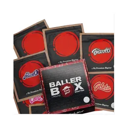 Scatola Baller Hut da 1 libbra con olio concentrato a 16 gusti Confezione di sacchetti in Mylar frantumati da una libbra