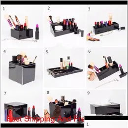 Badrum Storage Organization Classic Acrylic Cosmetic Holder Desktop Mirror Makeup Tools Lipstick Jewelr Oteun