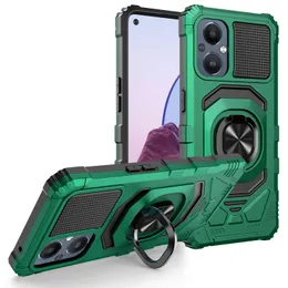 Custodie per telefoni per OnePlus N30 N20 5G 10T 10 Pro con supporto per anello rotante a 360 ° Supporto per cavalletto Supporto per auto Soft TPU Cover antiurto a doppio strato in plastica rigida