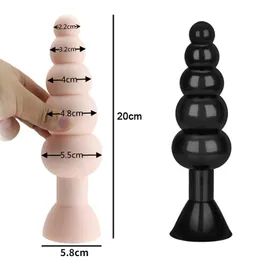 Anal Toys Large Beads Sex For Women Men Lesbian Huge Big Dildo Butt Plugs Male Prostate Massage Female Anus Expansion 220922