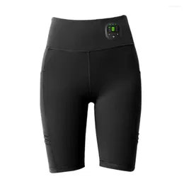 Aktiv shorts Hög midja Träning för kvinnlig smart EMS -fitnessyoga Scrunch Bulfter Women Sport Gym Leggings