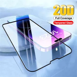 Protetores de tela de telefone celular 20d Capa completa vidro temperado para iPhone 14 Protector de tela de vidro protetor Pro Max para iPhone 14 Plus 14Pro 14Plus Armour Film T220921