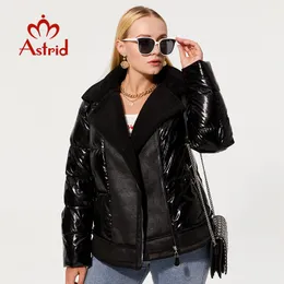 نساء S Plus Size Outerwear Coats Astrid Winter Parkas Size Scay Cutton Cutton Short Short Ender with مقنعًا من الجلد Bio Outwear 220922