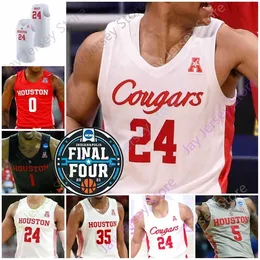 NIK1 2021 Final Four Houston Cougars 농구 저지 NCAA 대학 Caleb Mills Quentin Grimes Nate Hinton Dejon Jarreau White Jr. Marcus Sasser