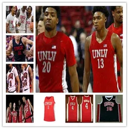 WSKT Custom Basketball Unlv Rebels Colleges Jerseys David Jenkins Jr. Bryce Hamilton Caleb Grill Cheikh Mbacke Diong Nicquel Blake Moses Wood