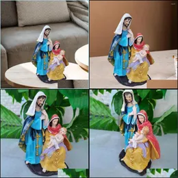 Decorazione per feste Mini Natività Maria Gesù Figura Decor Nascita della statua Stanza Home Office Ornamento per la chiesa Decorazione regaloparty D Bdebag Dhept